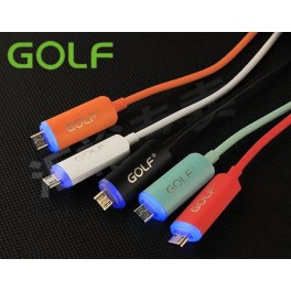 micro USB cable with led light